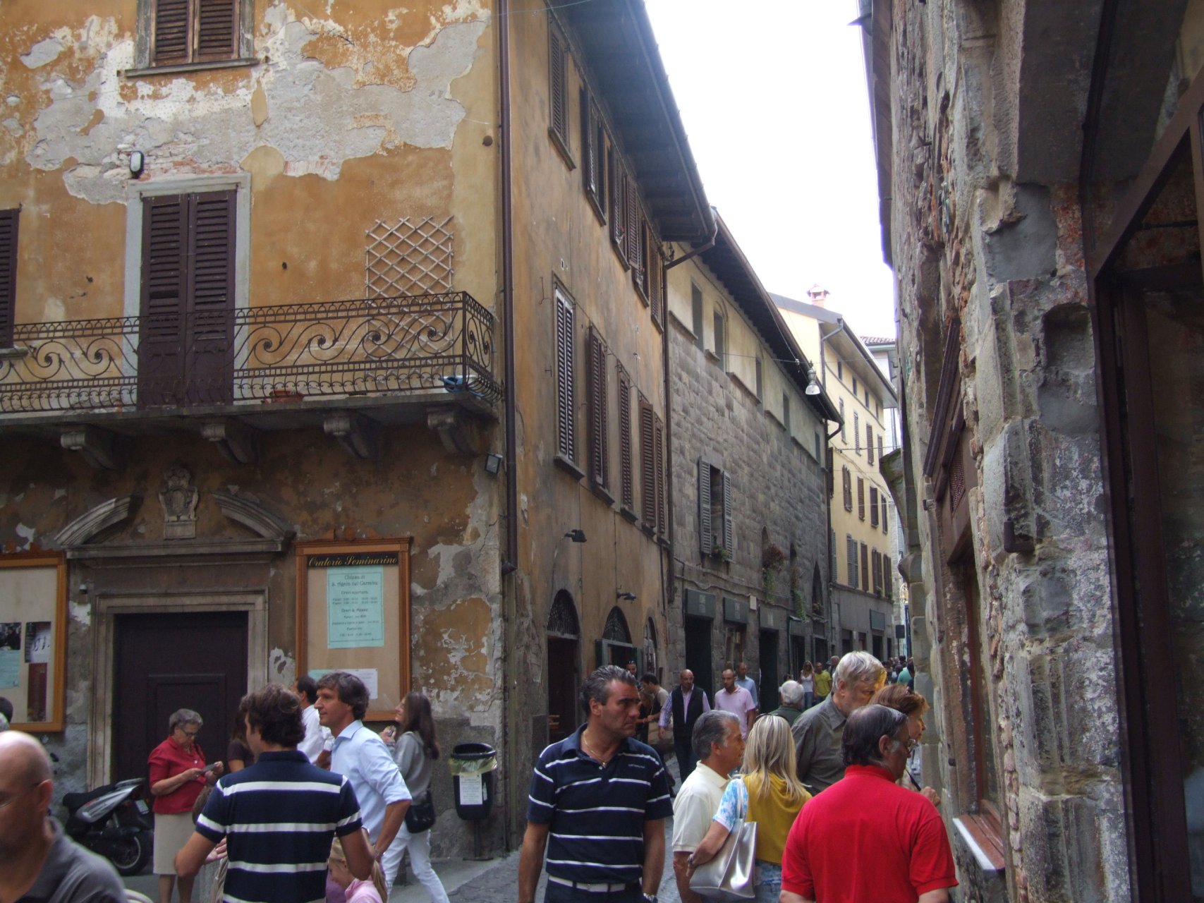 Urokliwe uliczki starego Bergamo