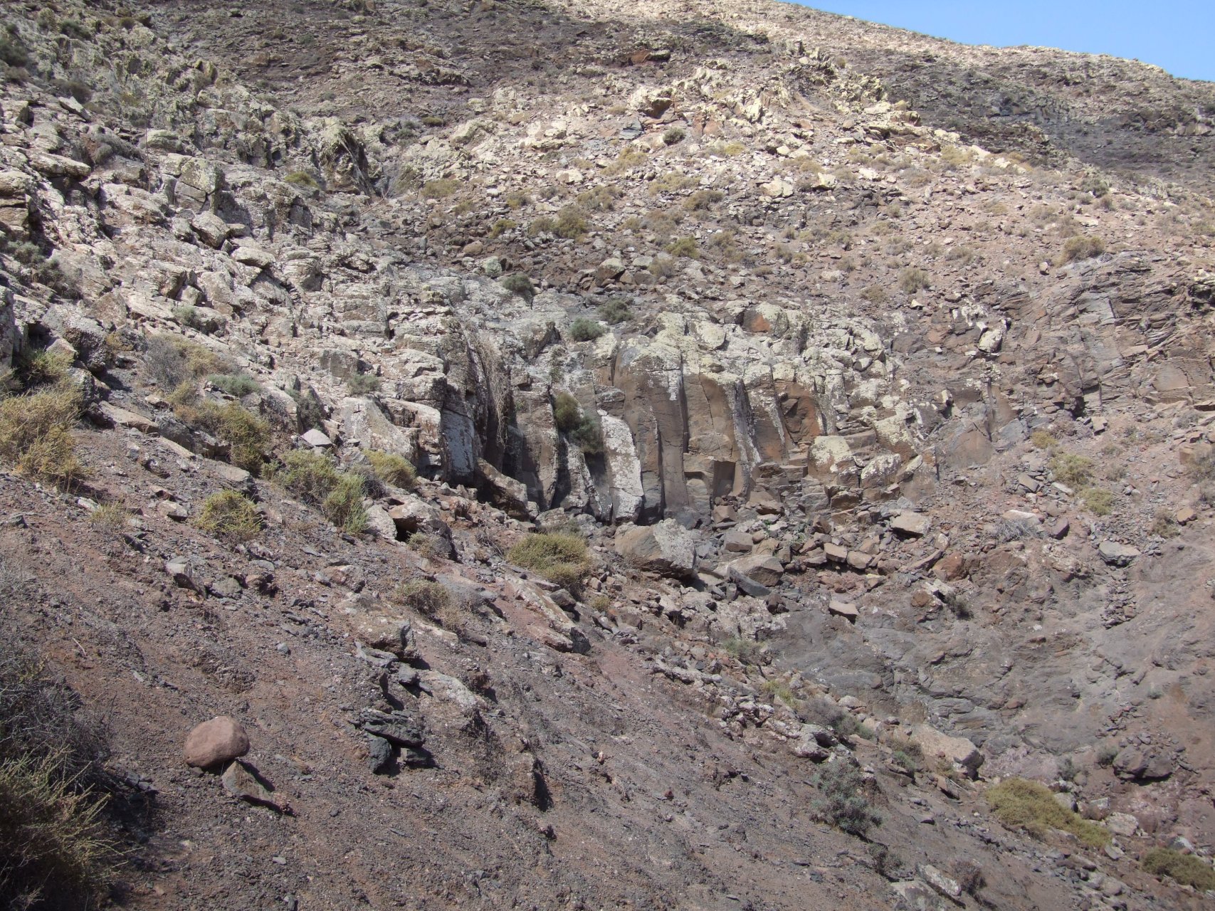 Wulkaniczne zbocza Barranco de Jenejey
