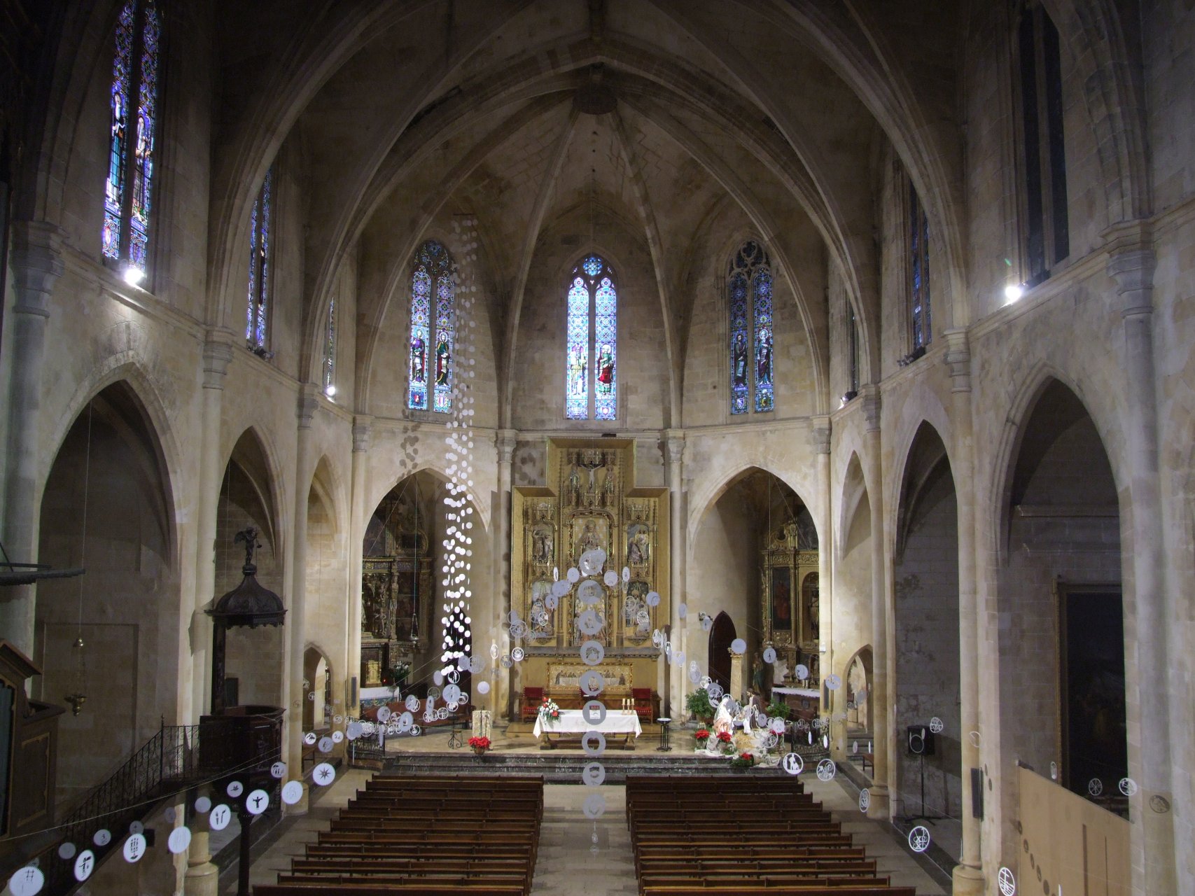 Wnętrze kościoła Transfiguració del Senyor