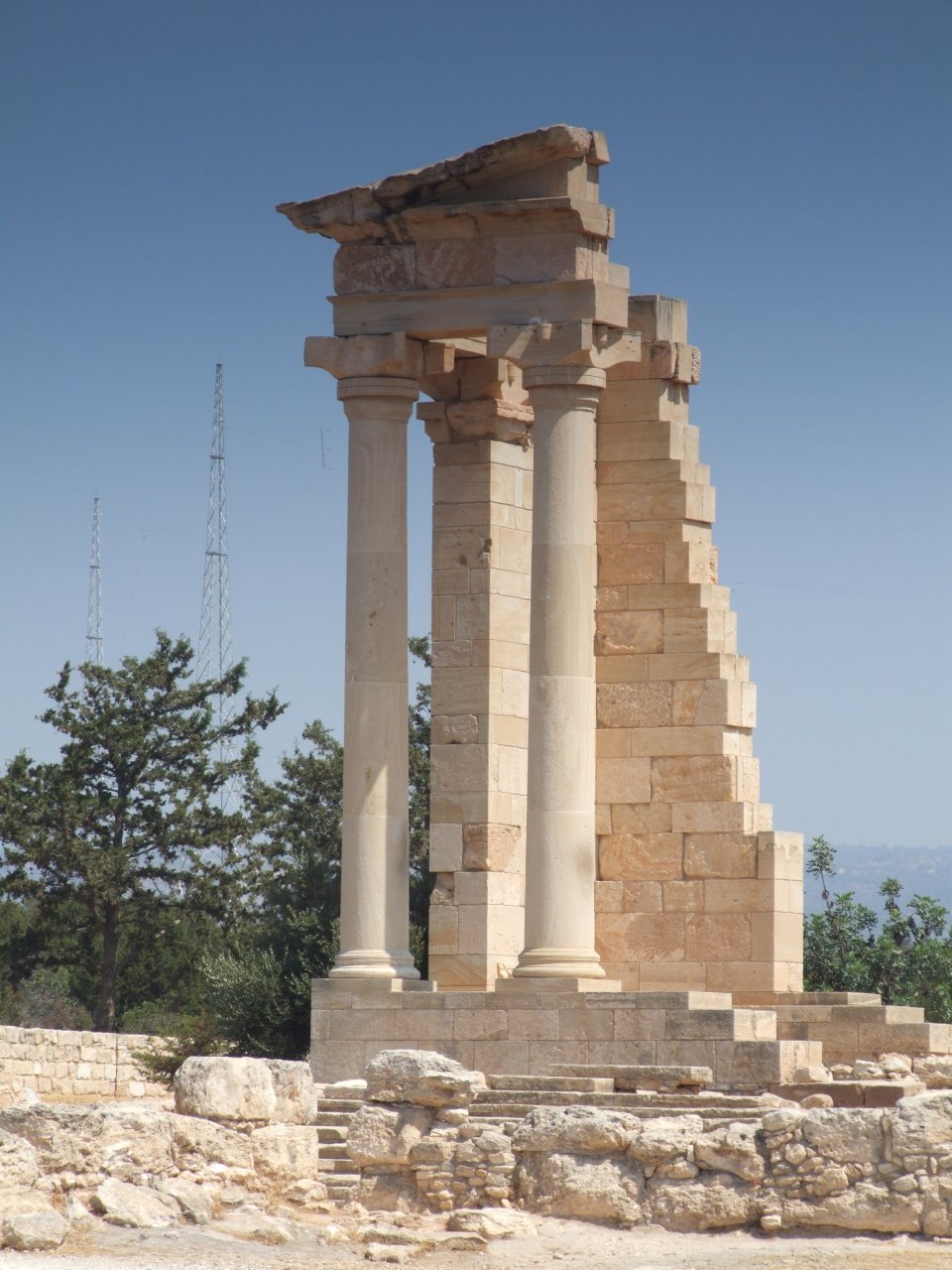 Odtworzony fragment świątyni Apollo-Hylates
