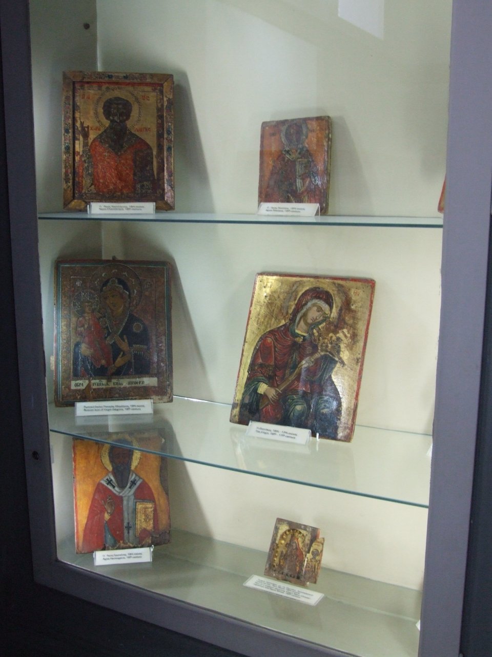Zabytkowe ikony w muzeum Hadji Georgakis Kornesios