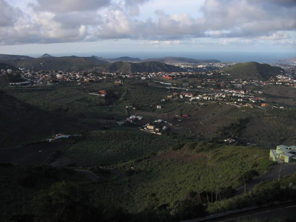 Pico de Bandama - widok w kierunku południowym