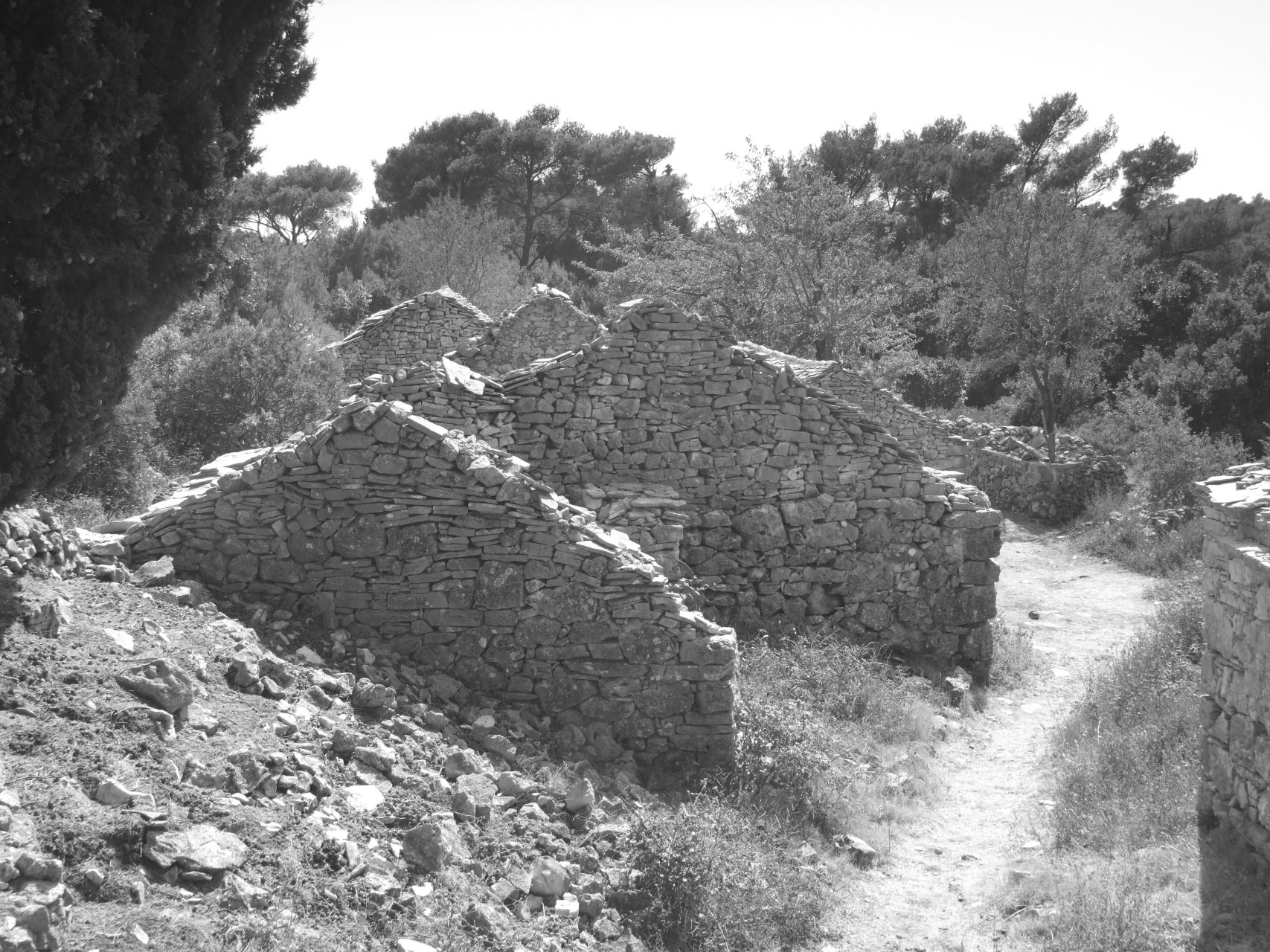 Opuszczona osada pasterska Humac
