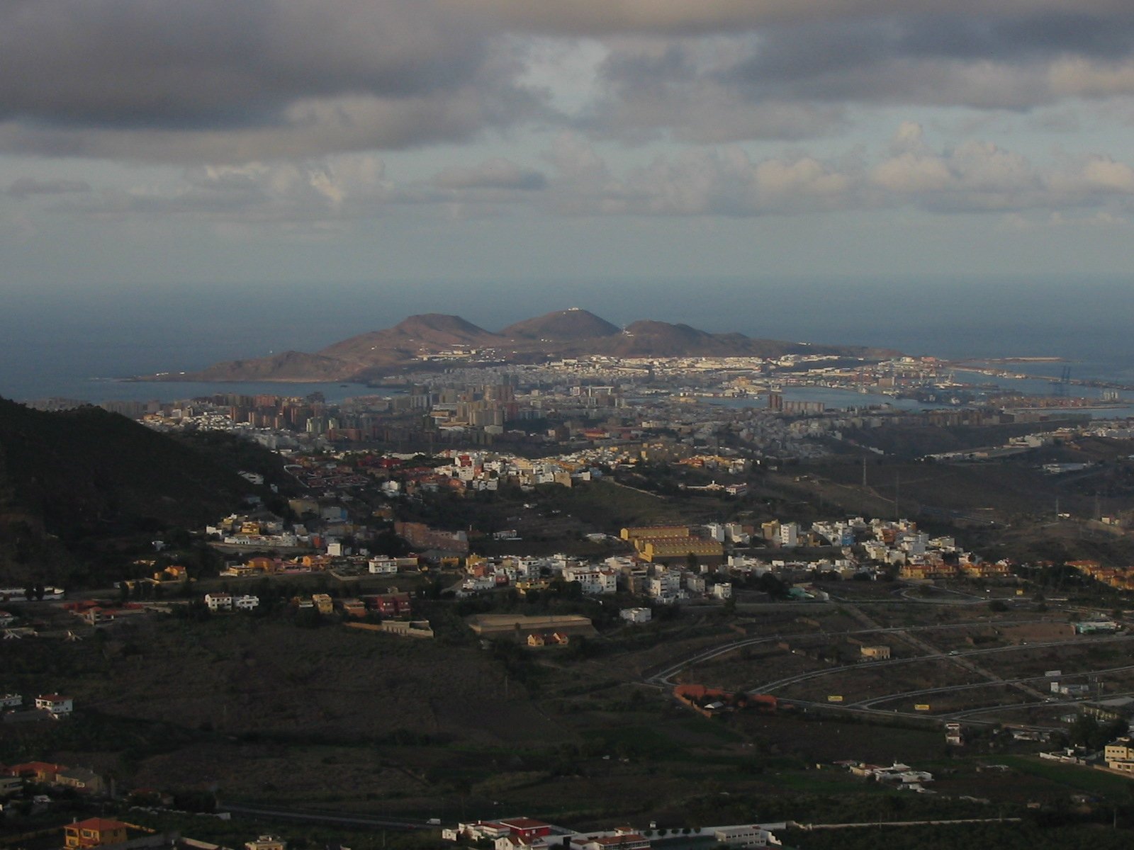 Pico de Bandama - widok na Las Palmas de Gran Canaria