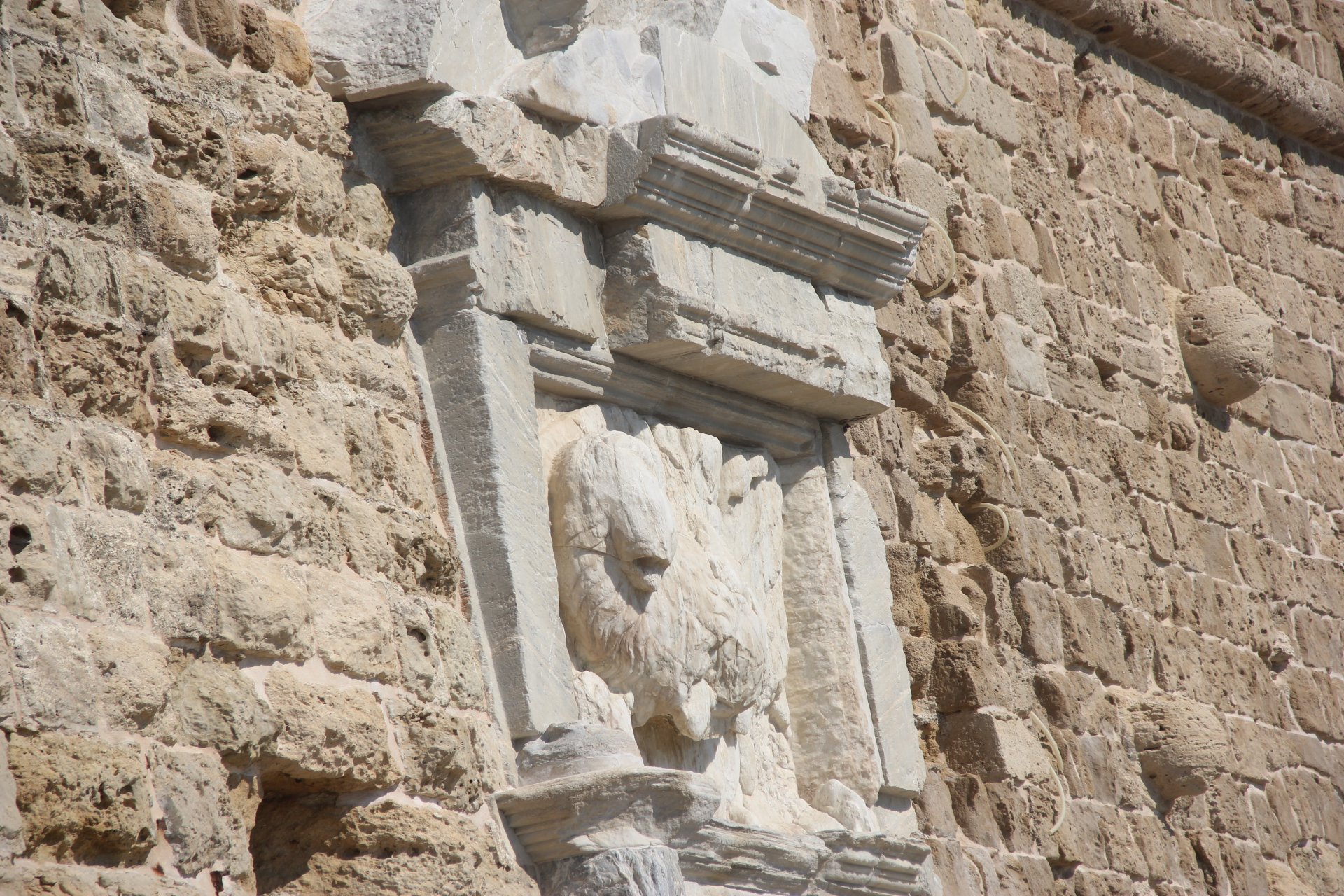 Lew św. Marka na fasadzie twierdzy
