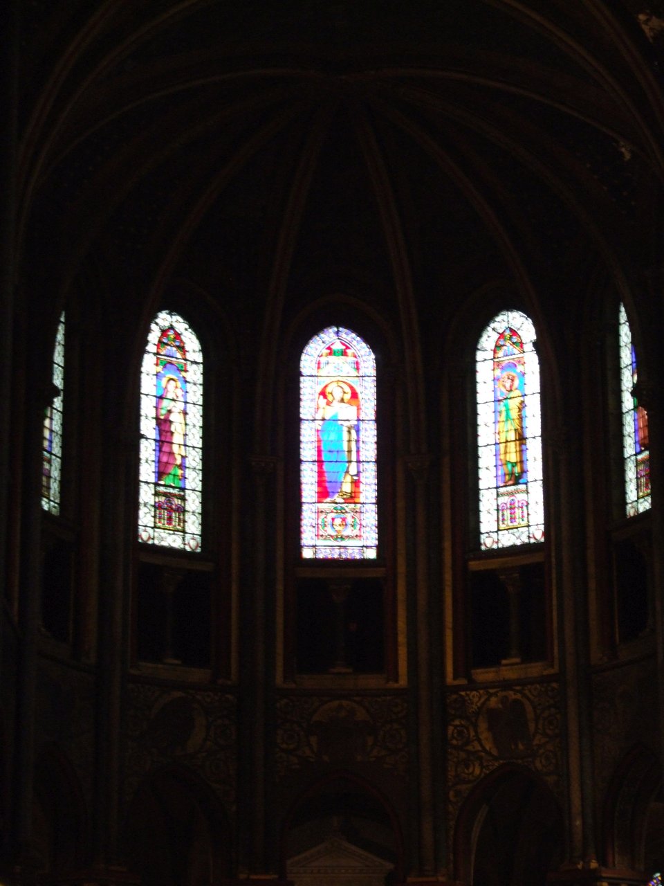 Saint-Germain-des-Prés - freski w nawie głównej