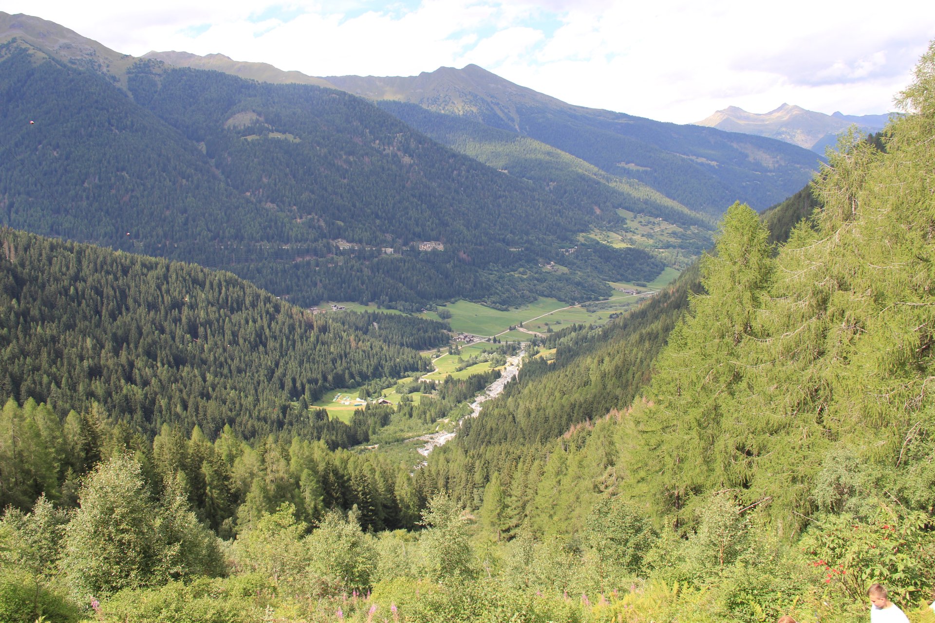 Widok na dolinę Val Stavèl