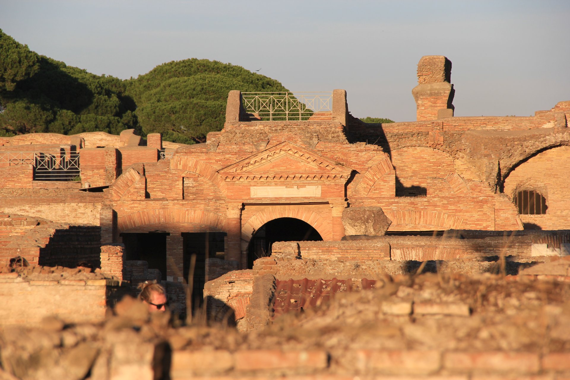 Ruiny w Ostia Antica