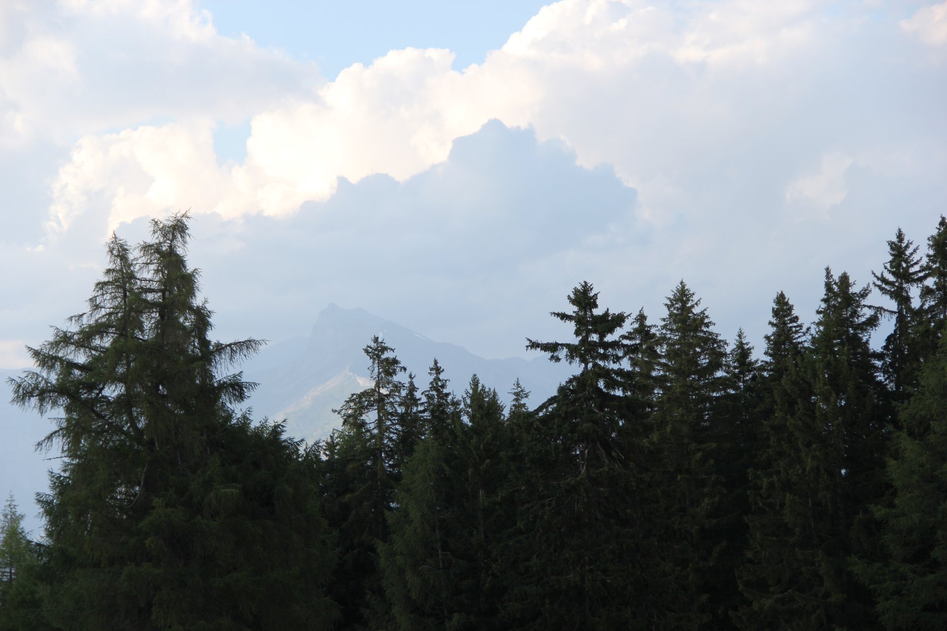 Alpy Berneńskie widziane z Gouille d'Ouché