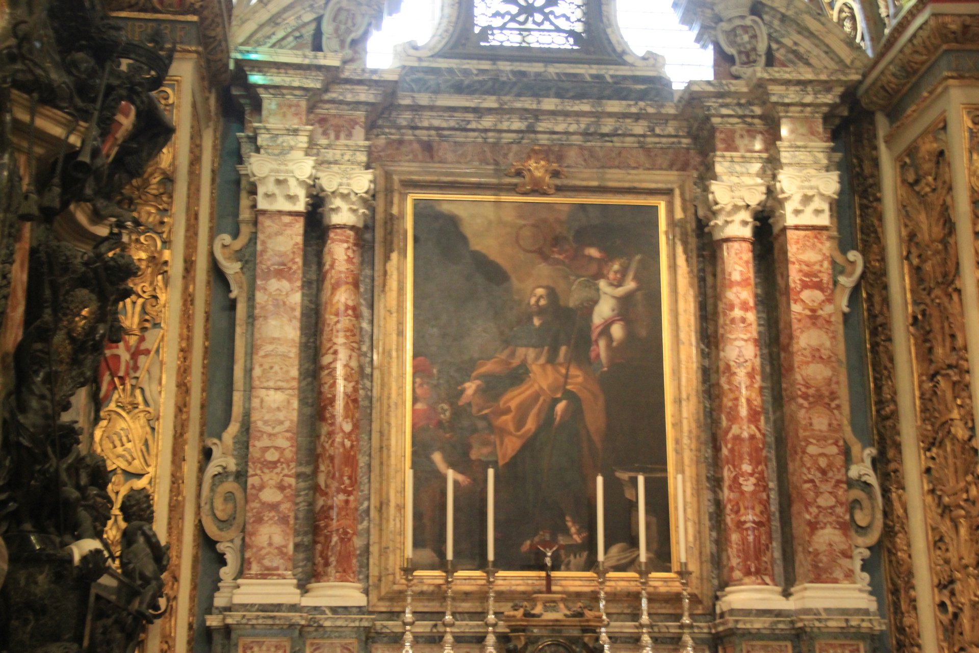 Wnętrze konkatedry św. Jana w Valletcie