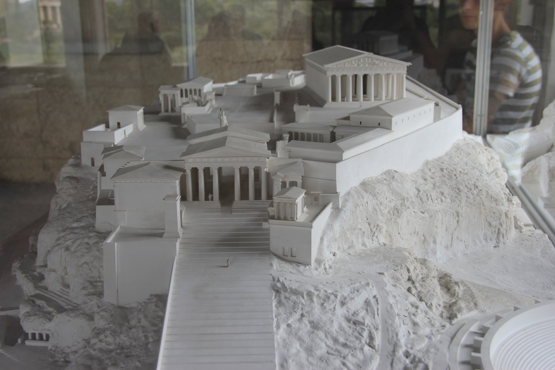 Agora Ateńska: Model Akropolu znajdujący się w Stoa Attalosa
