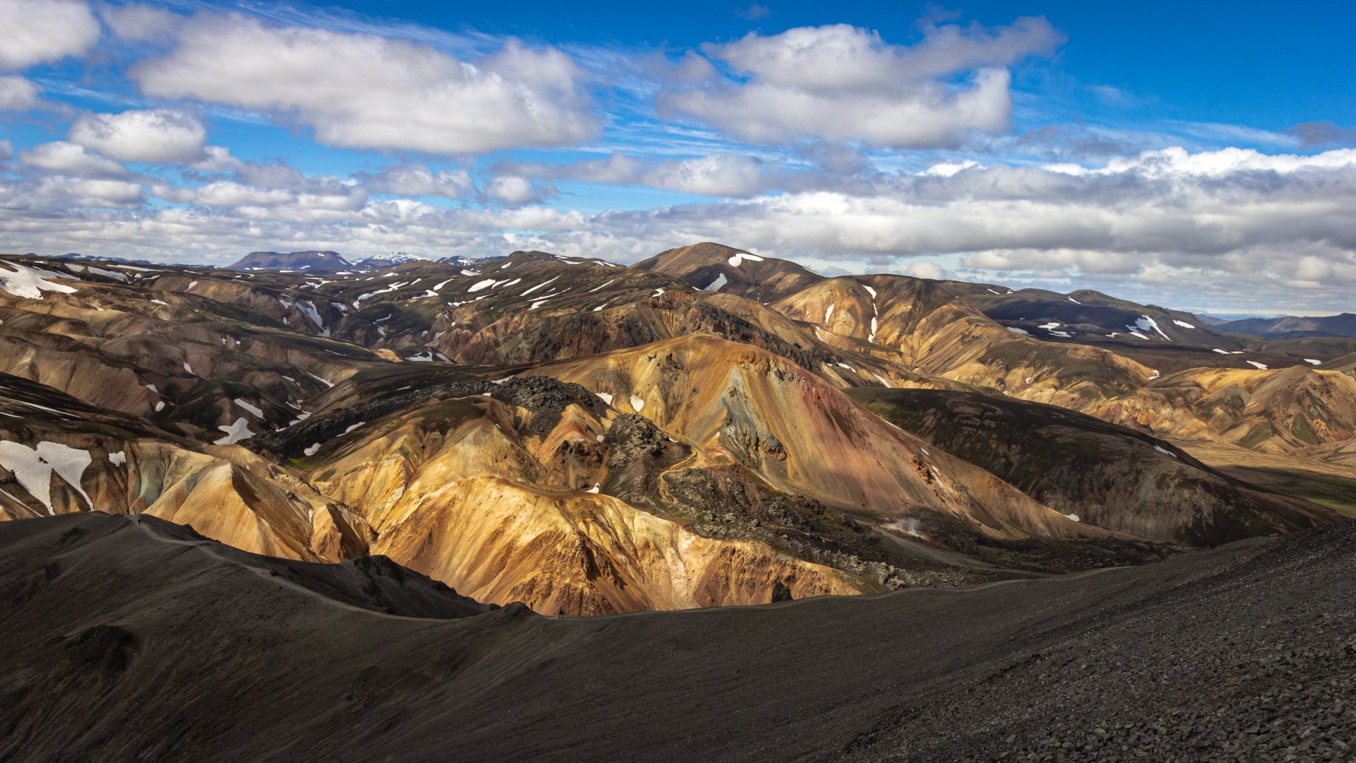 Kolorowe góry w Landmannalaugar