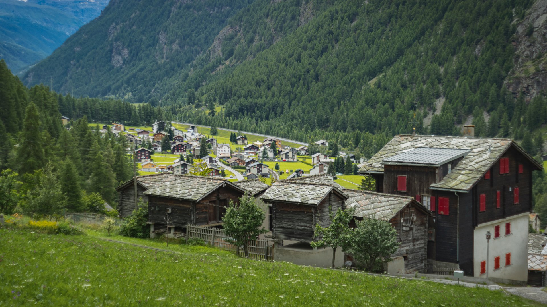 Alpejska wioska Randa