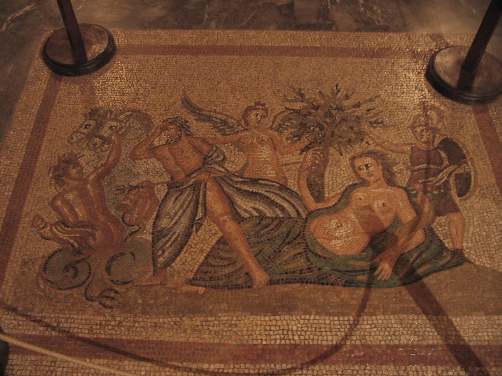 Pałac Wielkiego Mistrza - mozaiki podłogowe