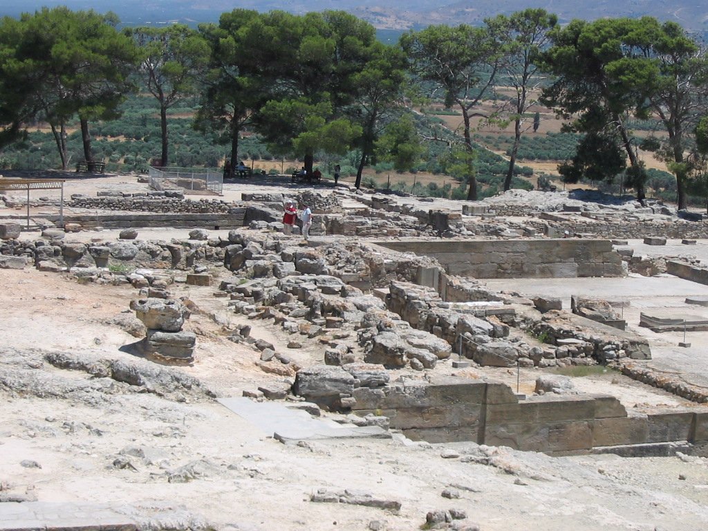 Ruiny minojskiego pałacu w Fajstos