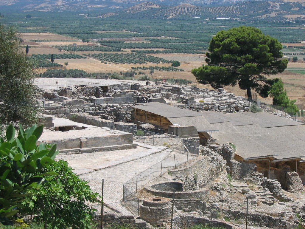Ruiny minojskiego pałacu w Fajstos