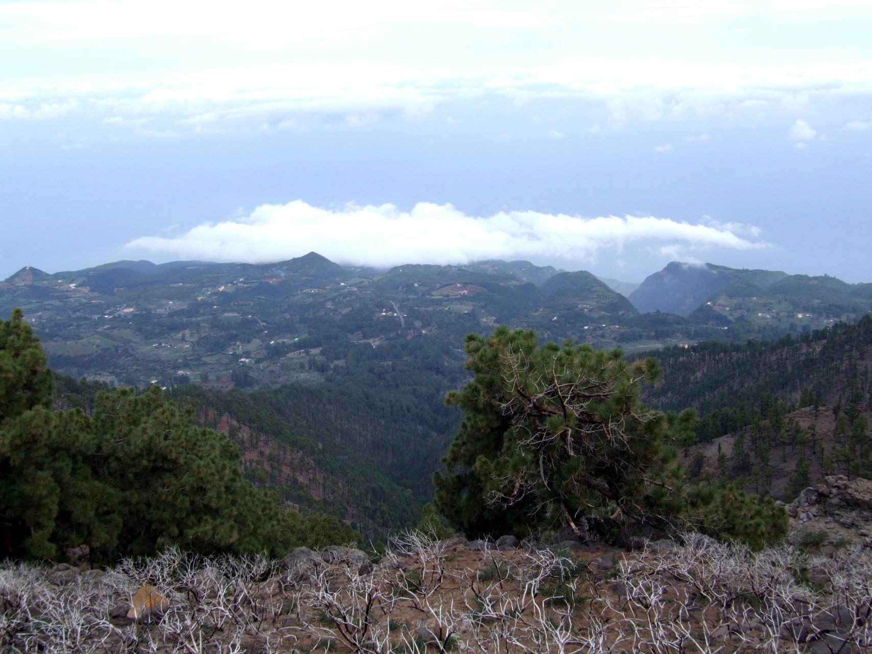 Widok z Mirador de los Andenes w kierunku północnym