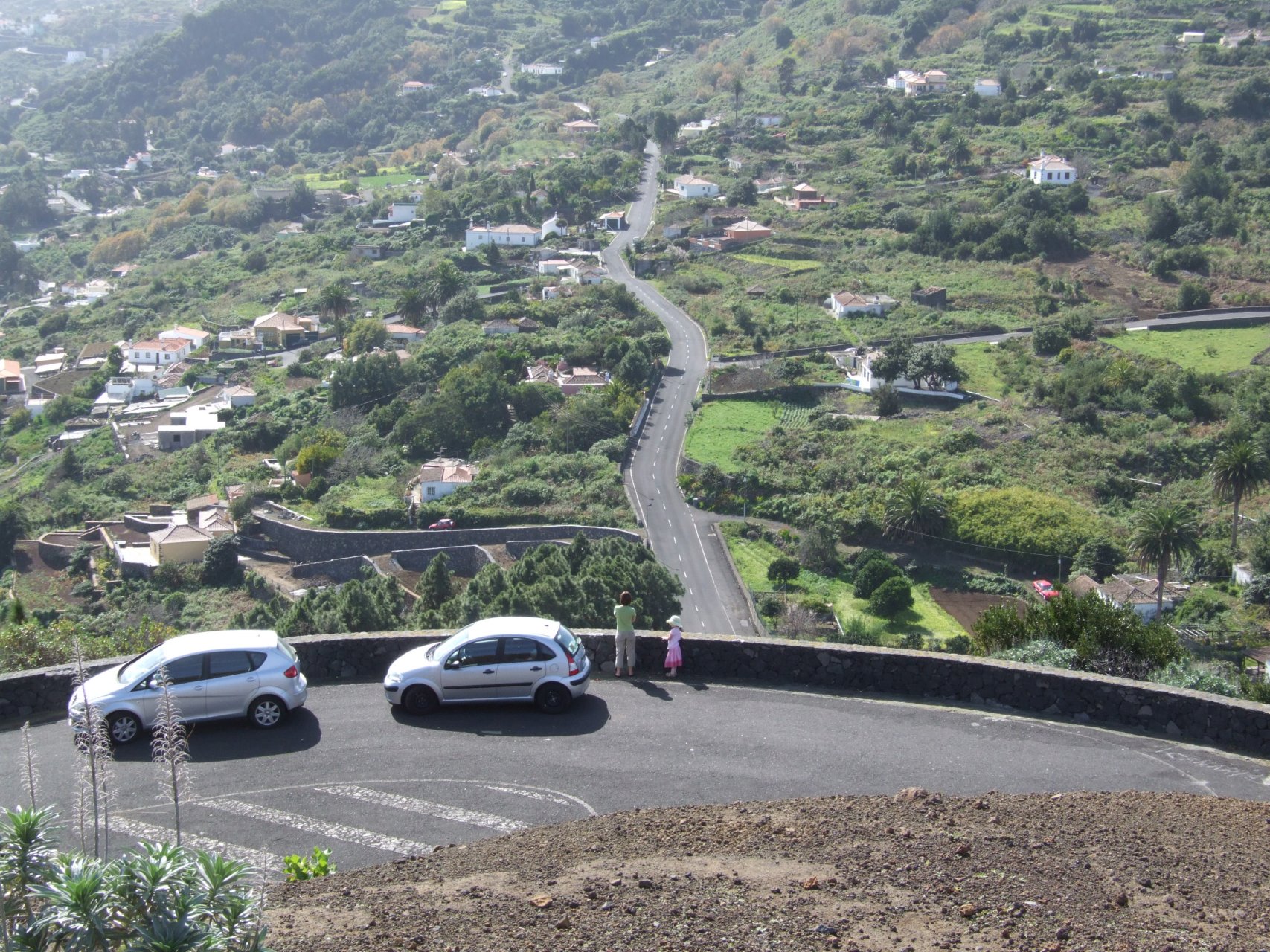Widok z Montaña de la Breña w kierunku południowym